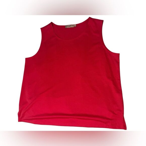 Notations Tops - Notations Women Red Sleeveless Top